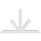 Ekena Millwork Saratoga Architectural Grade PVC Gable Bracket, 84"W x 52 1/2"H x 6"D x 6"F, 15/12 Pitch GBP084X53X0606SAR00 - alternate 4